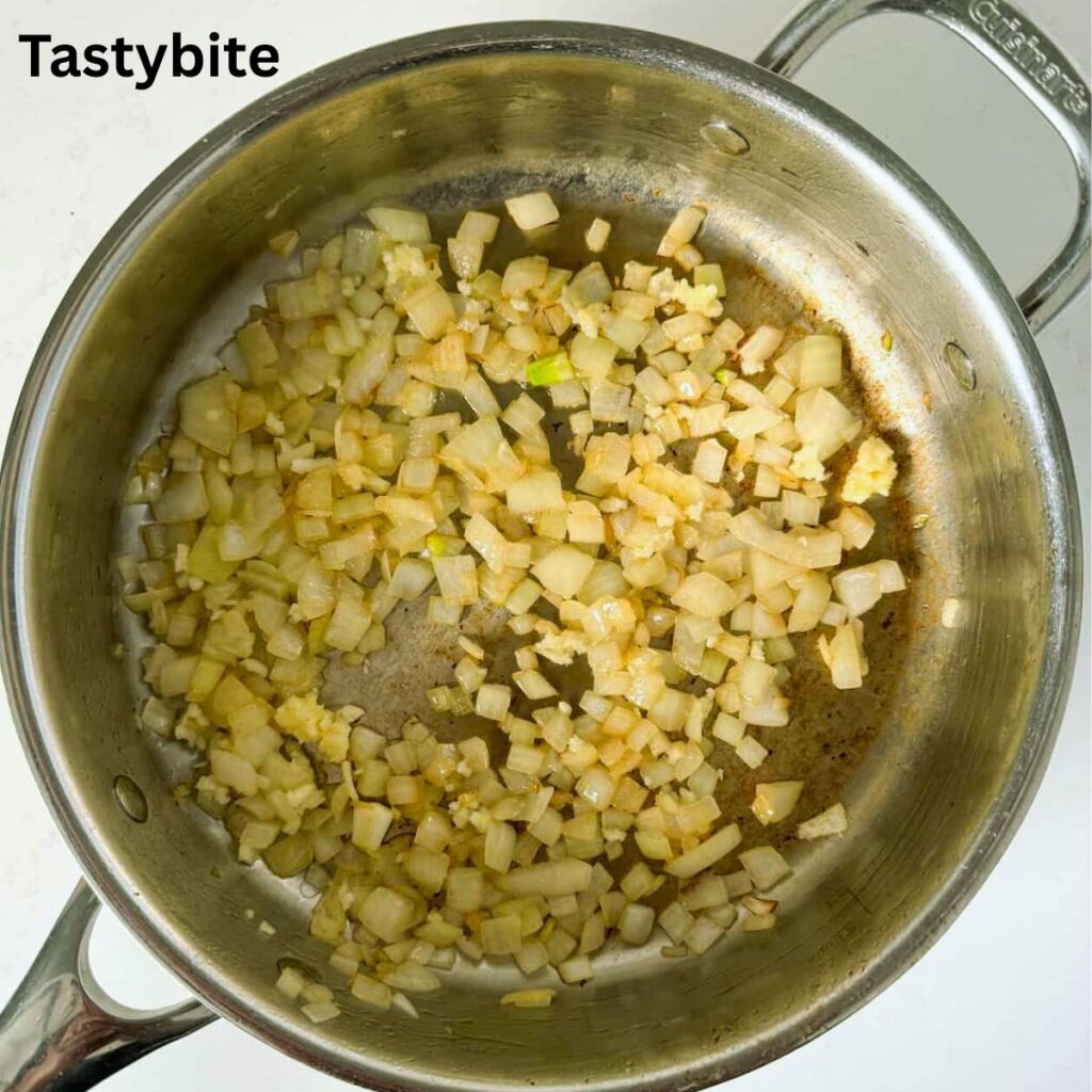 Onions cooked in skillet