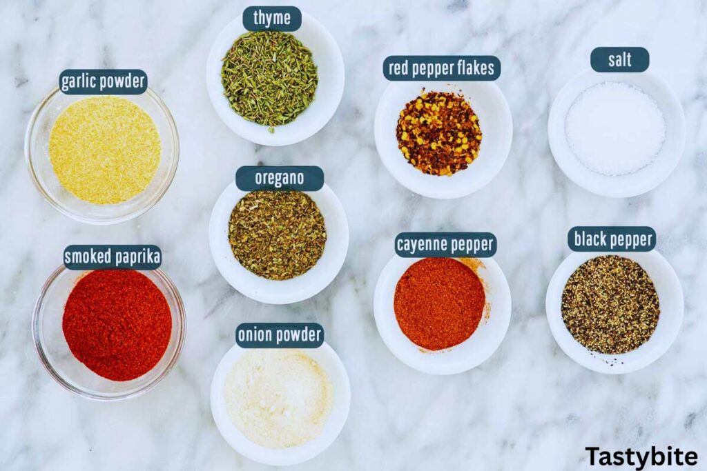 Prepare the Cajun Seasoning