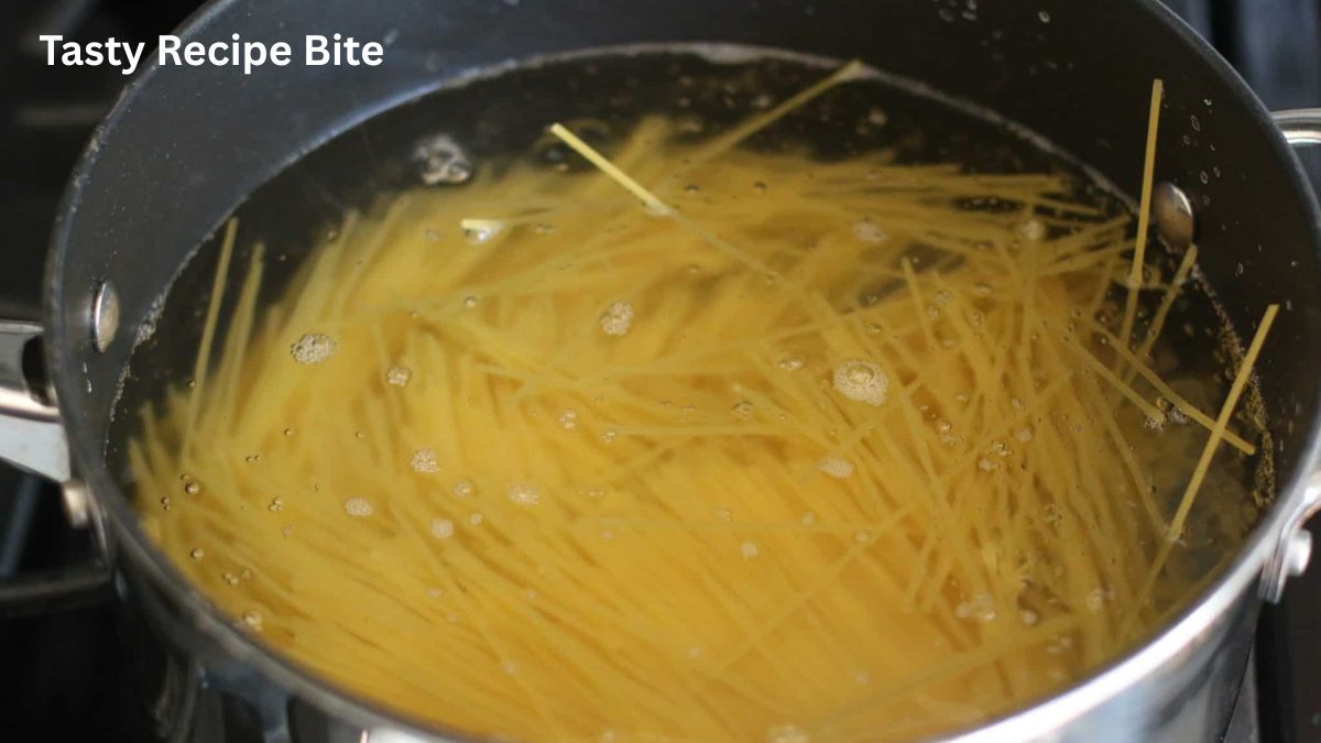 Cook and Cool the Spaghetti