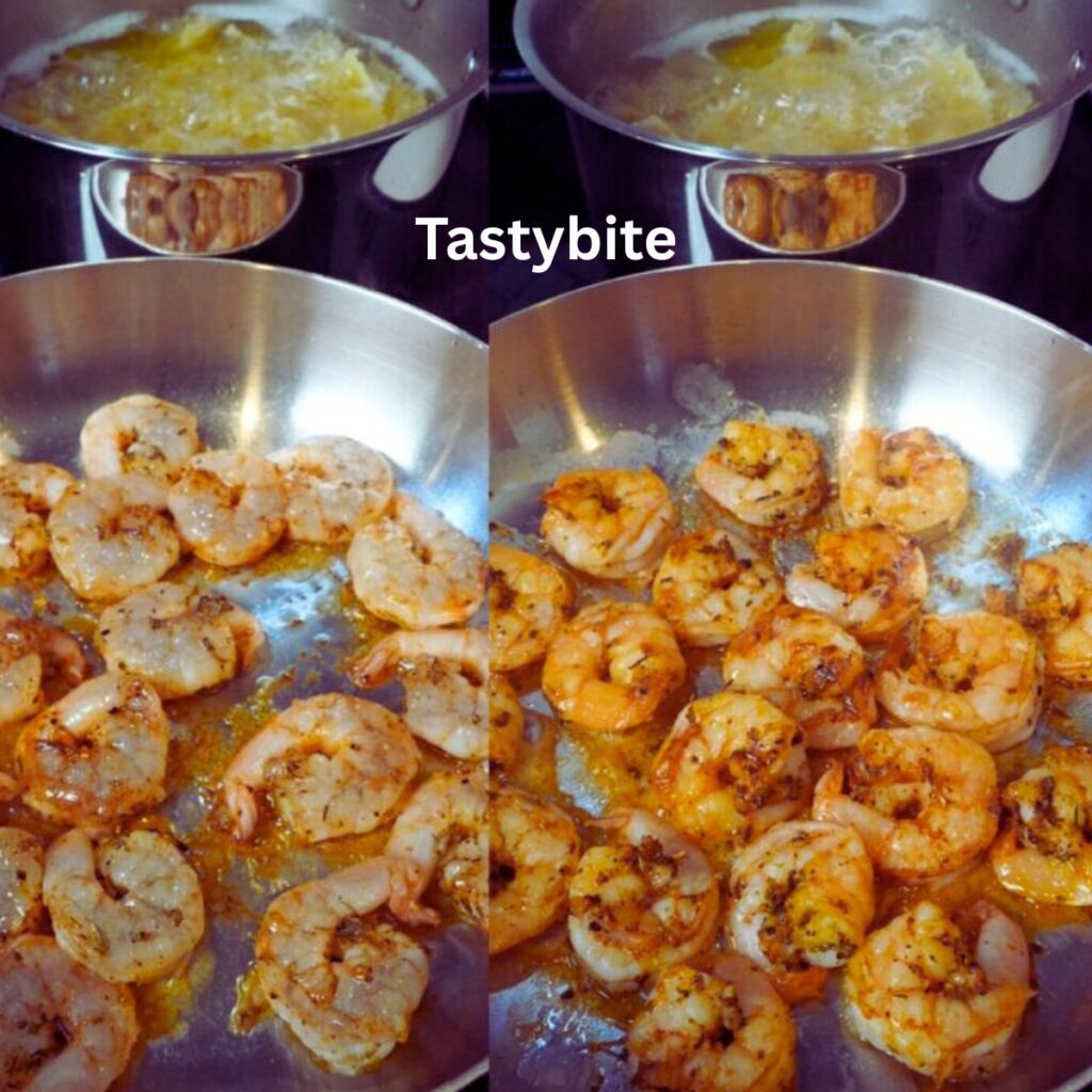 Pasta and chicken making