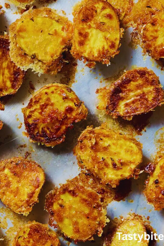 Crispy Parmesan Crusted Potatoes