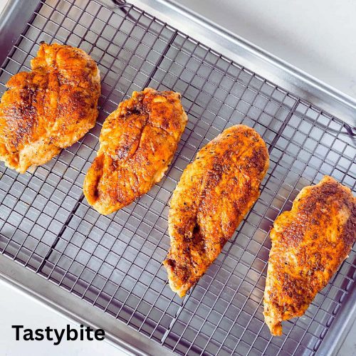 Pan-fried chicken breasts