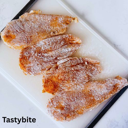 Another picture showing seasoned chicken breasts