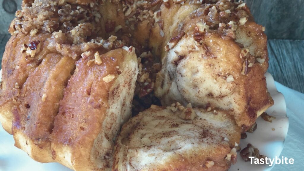 Pecan caramel cinnamon roll cream cheese pound cake
