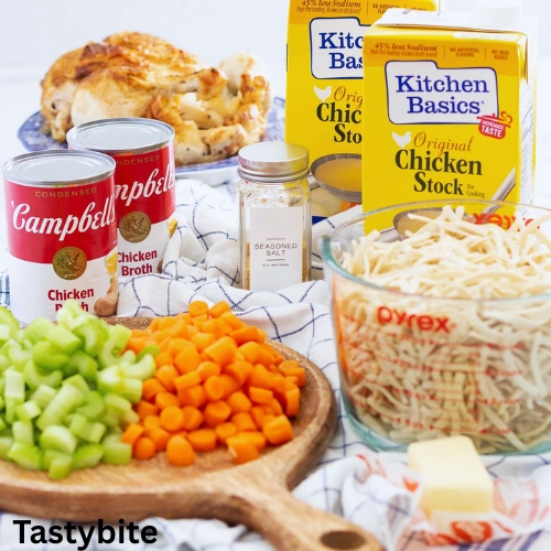 Ingredients for Campbell's chicken noodle soup recipe