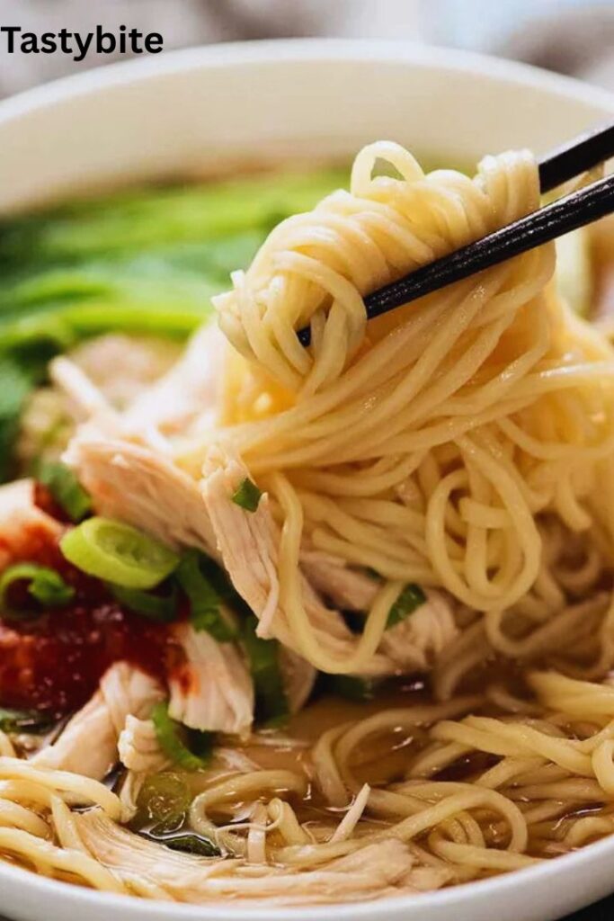 Chinese chicken noodle soup