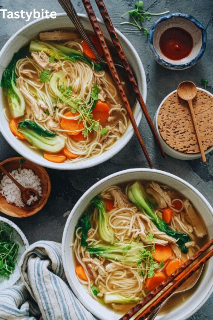 Chinese chicken noodle soup