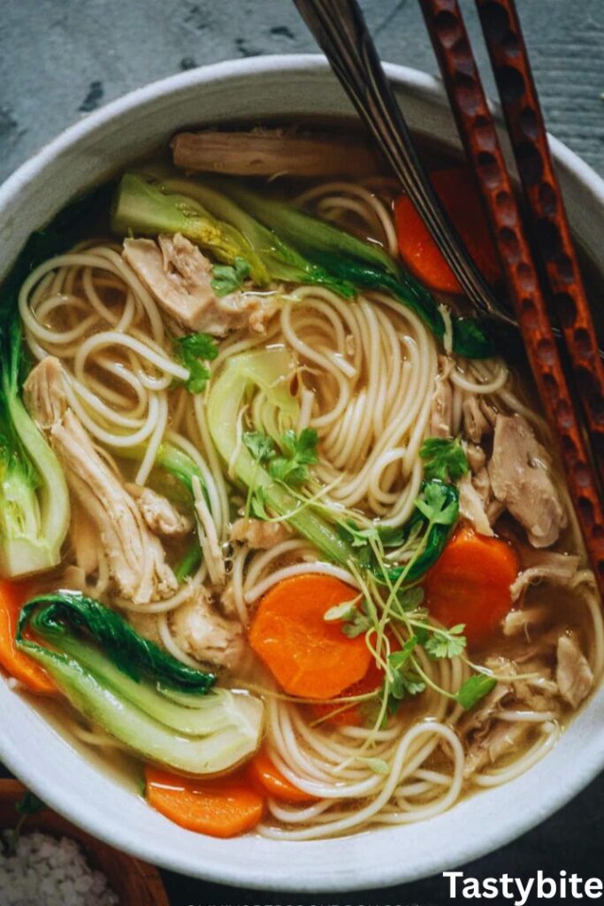 Chinese chicken noodle soup