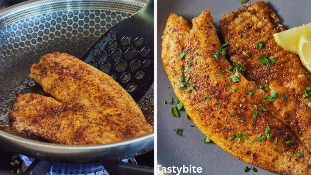 Frying and presenting Tilapia