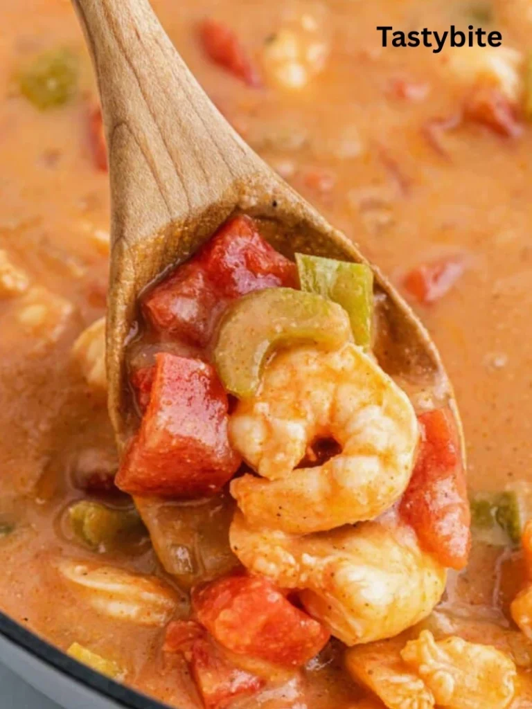 Giving final touch to shrimp etouffee new orleans