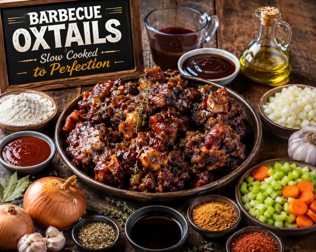 Ingredients for Barbecue Oxtails Slow Cooked to Perfection