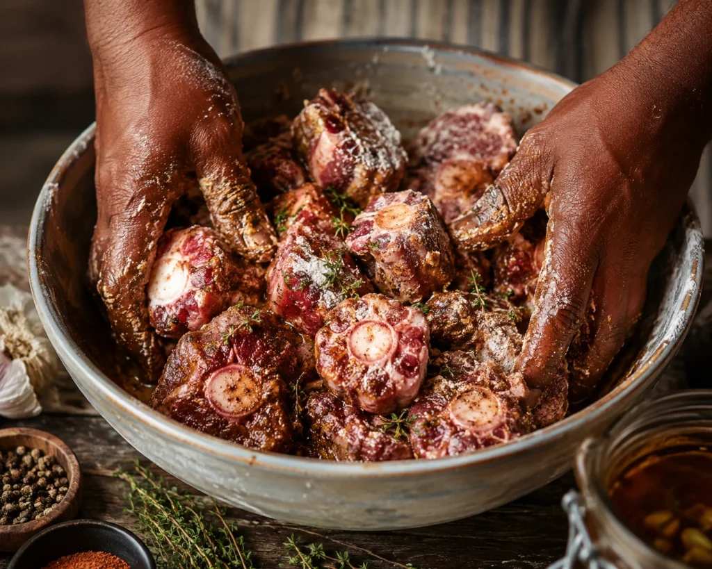 Seasoning Barbecue Oxtails Slow Cooked to Perfection