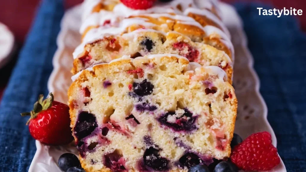 Triple berry bread
