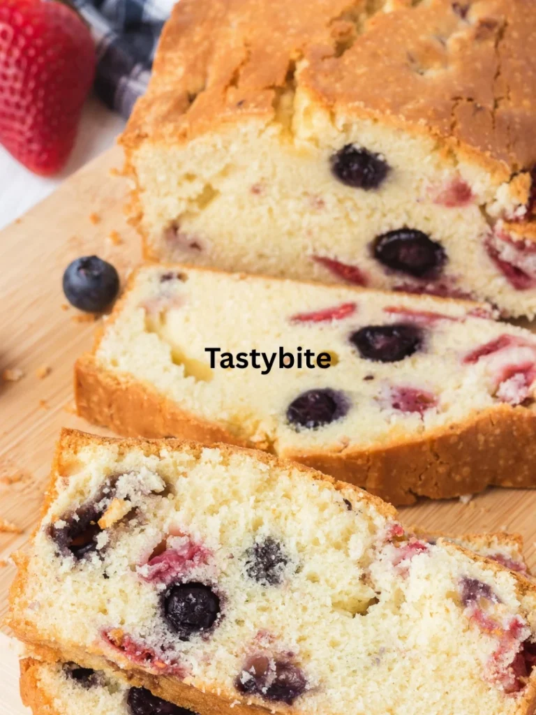 Triple berry bread
