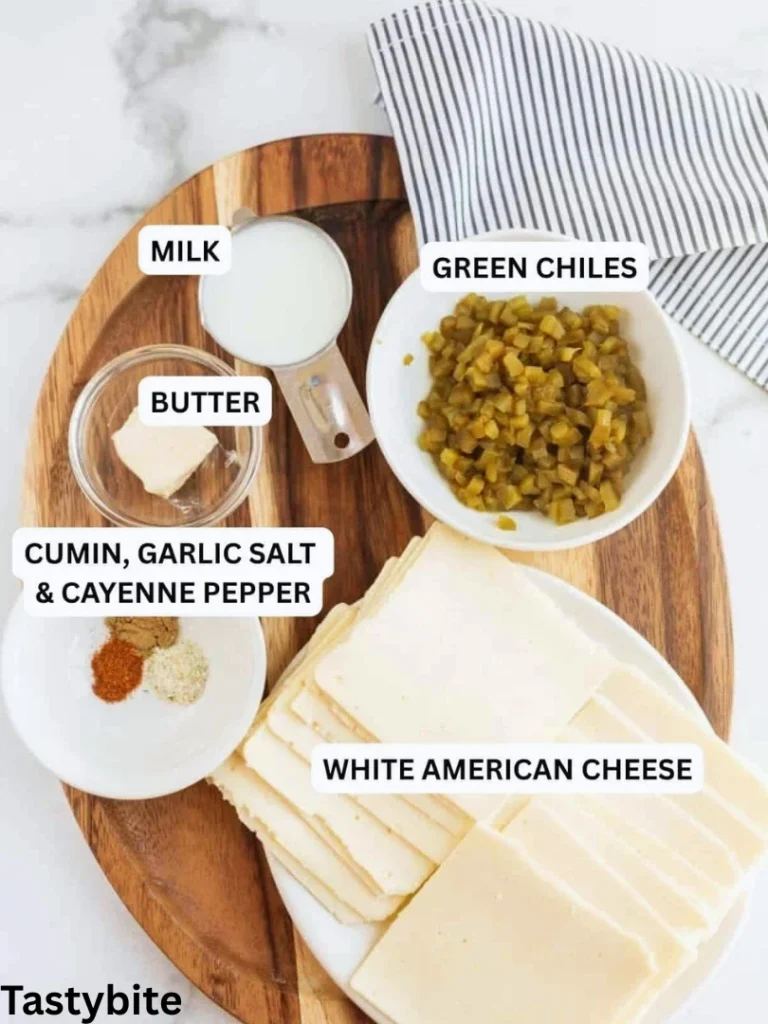 Ingredients for the Mexican White Cheese Dip